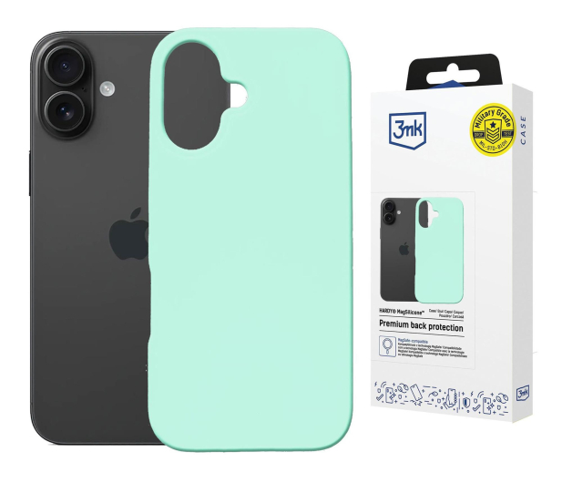 3mk Hardy MagSilicone Teal do iPhone 16 Plus - 1344415 - zdjęcie